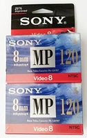 Sony 8mm MP Video Cassette - 120 min (2 Pack)