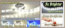Load image into Gallery viewer, Biltek 32.8&#39; Feet Warm White 600 LEDs Light Remote Control Dimmer Kit SMD3528 110V Plug - LED Strip Lighting Reading Night Lamp Bulb Waterproof 3528 SMD Flexible DIY 110V-220V + KapscoMoto Keychain
