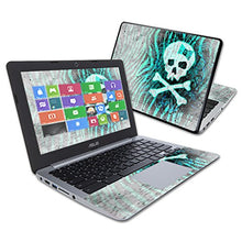 Load image into Gallery viewer, MightySkins Skin Compatible with Asus Chromebook 11.6&quot; C200MA wrap Cover Sticker Skins Zebra Skull
