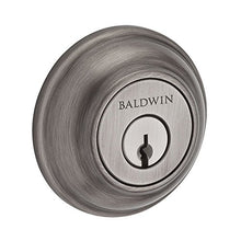 Load image into Gallery viewer, Baldwin SCTRD152 Reserve Single Cylinder Traditional Round Deadbolt in Matte Antique Nickel Finish
