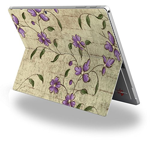 Flowers and Berries Purple - Decal Style Vinyl Skin fits Microsoft Surface Pro 4 (Surface NOT Included)