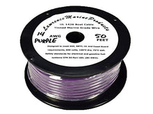 Load image into Gallery viewer, 14 AWG Tinned Marine Primary Wire, Purple, 50 Feet
