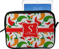 Colored Peppers Tablet Case/Sleeve - Large (Personalized)
