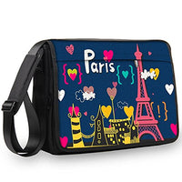 Luxburg Luxury Design 17-Inch Shoulder Strap Messenger Bag for Laptop/Notebook - Lovely Paris