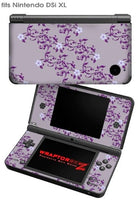 Nintendo DSi XL Skin - Victorian Design Purple