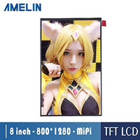 AMELIN 8.0 inch 800x1280 high Resolution with MIPI 100% New LCD displayIPS TFT LCD