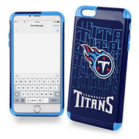 Forever Collectibles Dual Hybrid 2-Piece TPU Case for iPhone 6 Plus - Retail Packaging - Tennessee Titans