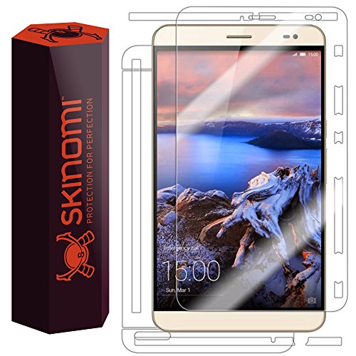 Skinomi Full Body Skin Protector Compatible with Huawei MediaPad X2 (Screen Protector + Back Cover) TechSkin Full Coverage Clear HD Film