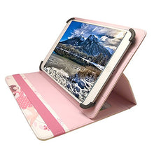 Load image into Gallery viewer, Sweet Tech Simbans i76 Tablet 7 Inch Happy Girl Universal 360 Degree Rotating PU Leather Wallet Case Cover Folio (7-8 inch)
