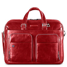 Load image into Gallery viewer, Piquadro Portfolio Computer Briefcase with iPad Compartment, Red, One Size
