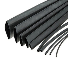 Load image into Gallery viewer, 4 FEET BLACK 3/8&quot; 9mm ID Polyolefin 2:1 Ratio Heat Shrink Tubing
