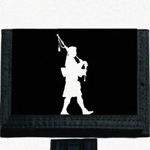 Load image into Gallery viewer, Bagpipes Bagpiper player Black TriFold Nylon Wallet Great Gift Idea
