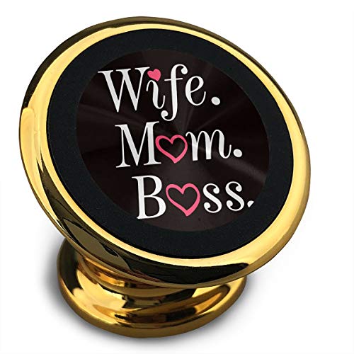Wife Mom Boss Printed Mobile Phone Support Magnetic Car Stand