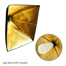 Load image into Gallery viewer, Limo Studio Photography Light Holder with 24&quot; x 16&quot; Gold Softbox Reflector, TEMAGG2829
