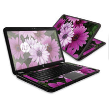 Load image into Gallery viewer, MightySkins Skin Compatible with HP Pavilion G6 Laptop with 15.6&quot; Screen wrap Sticker Skins Purple Flowers
