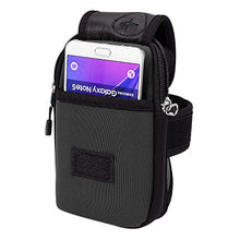 Load image into Gallery viewer, Sweatproof Black Neoprene Fitness Pouch Armband with in-Ear Stereo Earphones Suitable for HTC U and Desire Series Smartphones Up to 6.4inches
