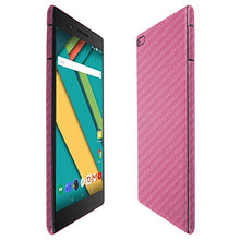 Load image into Gallery viewer, Skinomi Pink Carbon Fiber Full Body Skin Compatible with Lenovo Tab 7 (Full Coverage) TechSkin with Anti-Bubble Clear Film Screen Protector

