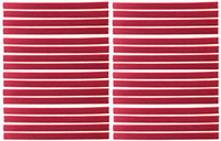 32-Pack Replacement VPI Strips Velvet/Felt 3M Adhesive Okki Nokki + VPi Machine LP Vinyl Record Album Cleaning Strip Set (Quantity of 32) / Cleaner Records (Red)
