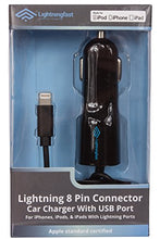 Load image into Gallery viewer, Apple Certified Lightning Car Charger - 3.1a Rapid Power - for iPhone 13 Pro Max Mini 12 11 XS X XR XS SE 8 Plus 7 6S 6 5S 5 5C - Cable &amp; USBA Dual Charge - Keeps You Connected
