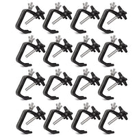 CHAUVET CLP-03 Standard C Clamps for DJ Lighting Setups and Systems, Fits 1-2 Inch Truss for Stable & Safe Light Mounting, 44 Pound Capacity, 16 Count