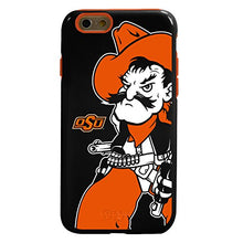 Load image into Gallery viewer, Guard Dog Collegiate Hybrid Case for iPhone 6 / 6s  Oklahoma State Cowboys  Black
