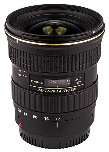 Tokina ATXAF128DXC 12-28mm f/4.0 Pro APS-C Lens for Canon, Black