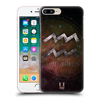 Head Case Designs Aquarius Nebula Zodiac Symbols Hard Back Case Compatible with Apple iPhone 7 Plus/iPhone 8 Plus