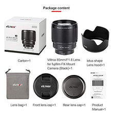 Load image into Gallery viewer, VILTROX 23mm F1.4 Auto Focus Lens APS-C Large Aperture Lens for Fuji Fujifilm X Mount Camera X-A7/A5/A3/A2 X-T3/T4/T2/T1/T30/T20/T10/T200/T100 X-H1 X-Pro2 X-Pro1

