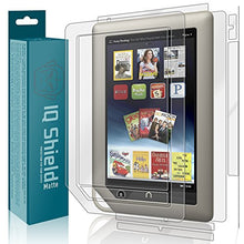 Load image into Gallery viewer, IQ Shield Matte Full Body Skin Compatible with Barnes &amp; Noble Nook Tablet + Anti-Glare (Full Coverage) Screen Protector and Anti-Bubble Film
