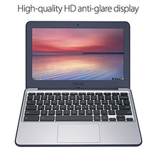 Load image into Gallery viewer, ASUS Chromebook-Laptop- 11.6&quot; Ruggedized and Spill Resistant Design-with 180 Degree-Hinge, Intel N3060 Celeron 4GB DDR3, 32GB eMMC, Chrome OS- C202SA-YS04 Dark Blue
