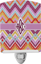 Load image into Gallery viewer, YouCustomizeIt Ikat Chevron Ceramic Night Light (Personalized)
