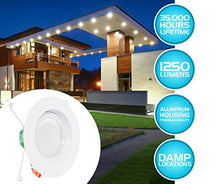 Load image into Gallery viewer, Westgate Lighting 19 Watt 6&quot; Inch Recessed Lighting Kit Dimmable LED Retrofit Downlight with Integrated Smooth Trim 120V - 5 Year Warranty (3000K Soft White 8 Pack)
