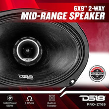 Load image into Gallery viewer, DS18 PRO-ZT69 6x9-Inch 2 Way Pro Audio Midrange Speakers with Built-in Bullet Tweeter 4-Ohms 550W Max 275W RMS Water Resistant - Red Metal Mesh Grill Included (1speaker)
