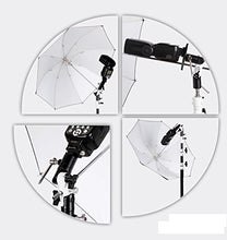 Load image into Gallery viewer, EXMAX 180 Adjustable U-Shape Flash Bracket Umbrella Holder with Hot Shoe Adapter Mount Studio Light Stand for Speedlight
