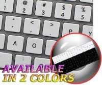 MAC NS Dvorak Non-Transparent Keyboard Stickers White Background for Desktop, Laptop and Notebook