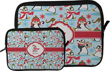 Load image into Gallery viewer, Christmas Penguins Tablet Case/Sleeve - Large (Personalized)
