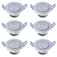 Modoao 5W LED Downlight, 2700K Daylight Warm White,Not Dimmable,Retrofit LED Recessed Lighting Fixture, LED Ceiling Light, 6-Pack