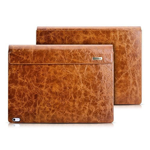 iCarer Surface Book 3/2/1 13.5-inch (i5 CPU) Oil Wax Genuine Leather Versatile 2-in-1 Detachable Magnetic Laptop Case Cover (Brown)