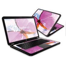 Load image into Gallery viewer, MightySkins Skin Compatible with HP Pavilion G6 Laptop with 15.6&quot; Screen wrap Sticker Skins Pink Butterfly
