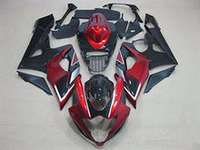 Load image into Gallery viewer, Candy Red w/Black Complete Injection Fairing for 2005-2006 GSXR 1000

