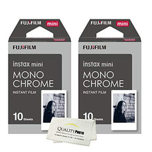 Load image into Gallery viewer, Fujifilm Instax Mini 8 Instant Film 2-Pack (20 Sheets) Value Set for Fujifilm Instax Mini 8 Cameras - Monochrome
