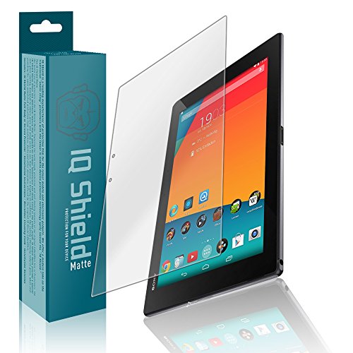 IQ Shield Matte Screen Protector Compatible with Sony Xperia Z2 Tablet Anti-Glare Anti-Bubble Film