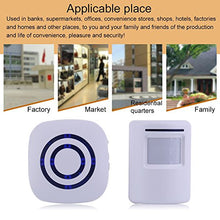 Load image into Gallery viewer, Home Security Motion Sensor Alarm Outdoor, Wireless Driveway Alert: Infrared Motion Sensor Chime Doorbell with 1 Plug-in Receiver and 2 PIR Motion Sensor Detector Alert - 38 Chime Tune - LED Indicator
