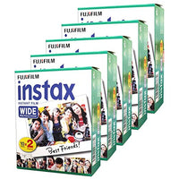 Wide Instant Films for Fuji Instax Wide, 20 Exposures (10 Boxes)