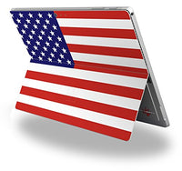 USA American Flag 01 - Decal Style Vinyl Skin fits Microsoft Surface Pro 4 (Surface NOT Included)
