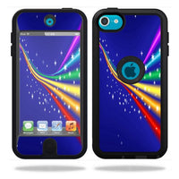 MightySkins Skin Compatible with OtterBox Defender Apple iPod Touch 5G 5th Generation Case Rainbow Twist