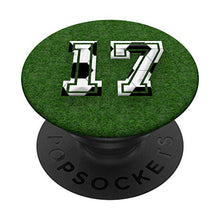 Load image into Gallery viewer, SOCCER Player #17 Jersey No 17 Football Ball Gadget Gift PopSockets Grip and Stand for Phones and Tablets
