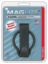 Load image into Gallery viewer, Maglite Black Plain Leather Belt Holder for D-Cell Flashlight
