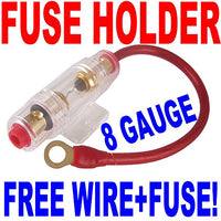 in LINE Fuse Holder with 8 Gauge Wire + 40A AGU Fuse