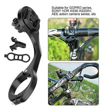 Load image into Gallery viewer, Dilwe Stem Extension Mount, Bike Computer Action Camera Extension Mount wirh Light Bracket(Black-for CATEYE)
